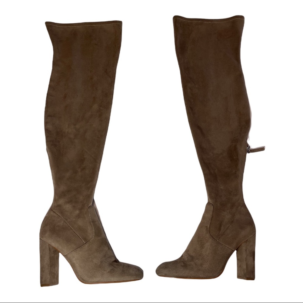 Steve Madden Emotions Taupe High Knee Boots